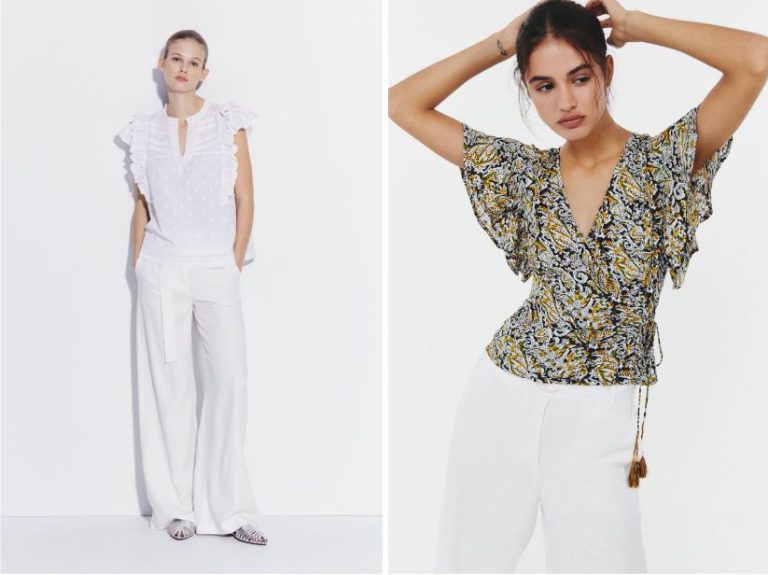 6 blusas románticas de Sfera para lucir delicada, elegante y femenina en primavera