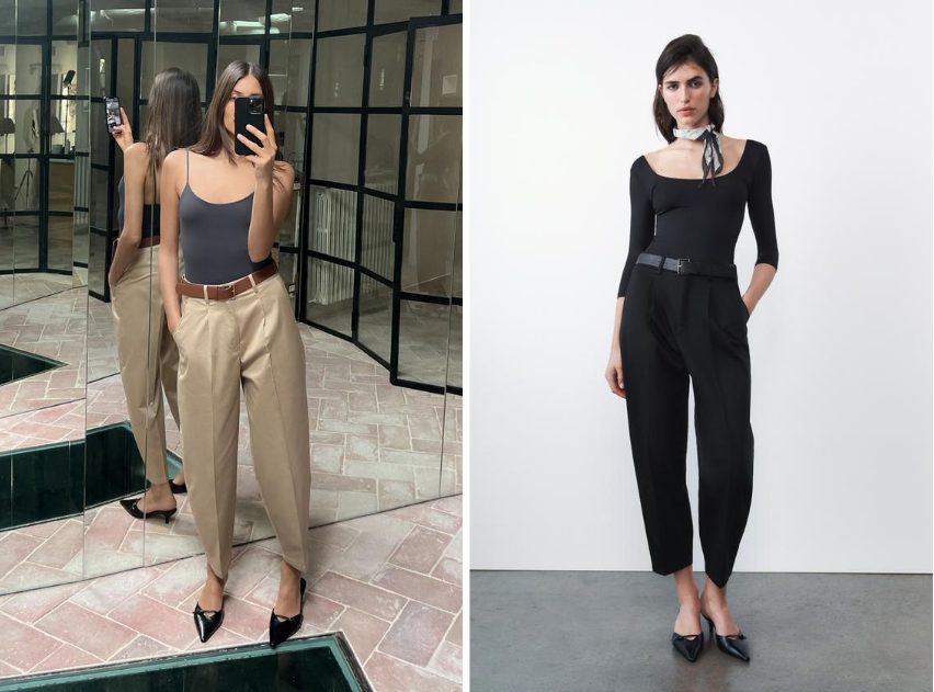 8 pantalones de Zara que estilizan tu figura para lucir un cuerpazo