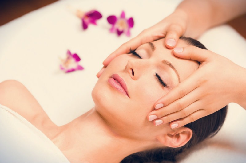 Tratamiento facial en casa.