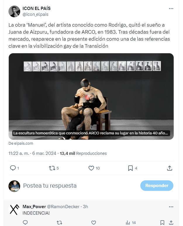 El 'Manuel' de Rodrigo vuelve a incendiar ARCO 41 años después 2 El pais Manuel