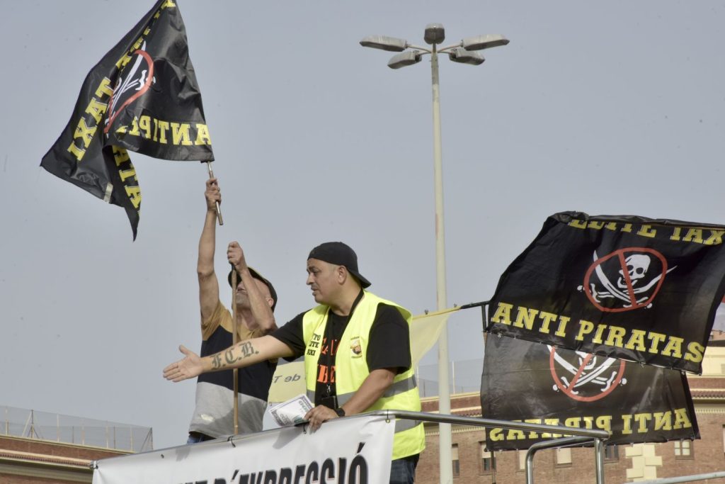 EuropaPress 5419563 portavoz elite taxi tito alvarez concentracion taxis septiembre 2023