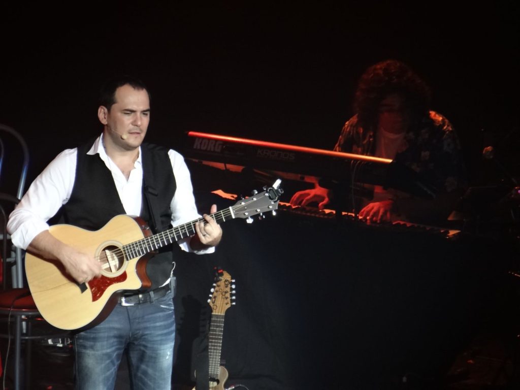 Ismael Serrano en el Teatro Gran Rex en agosto de 2012