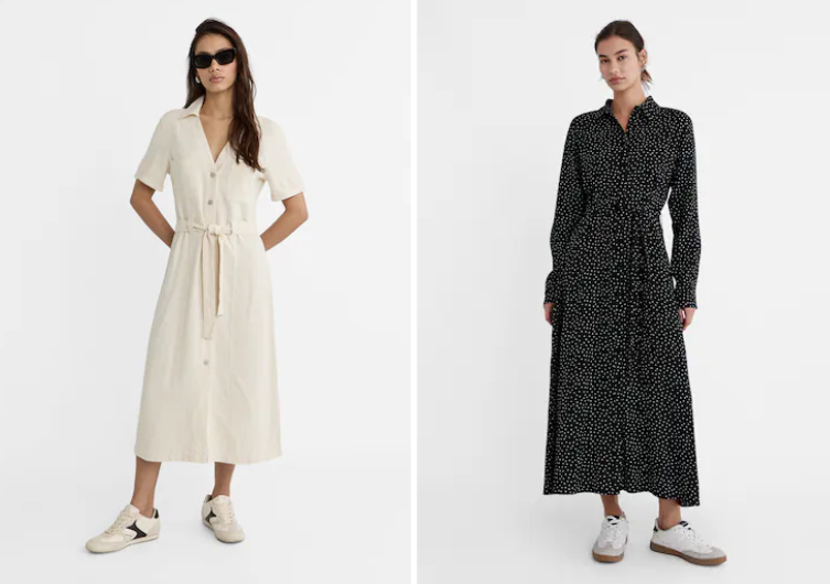 Los 5 mejores vestidos camiseros de Stradivarius para cuando vuelva el sol de primavera