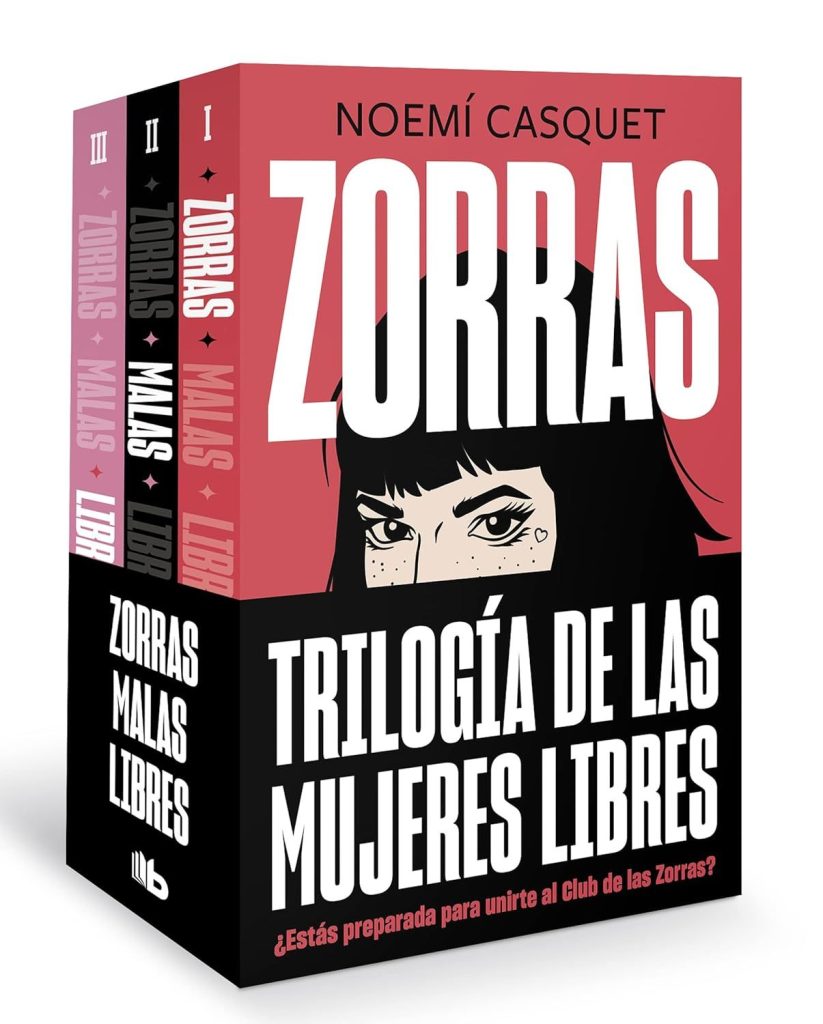5 libros eróticos para desafiar a la Semana Santa que puedes comprar en Amazon y La Casa del libro 42 Pack Trilogía Zorras de Noemí Casquet