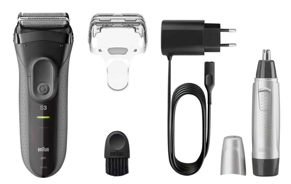 Precisión con el set afeitadora recargable Braun de Lidl