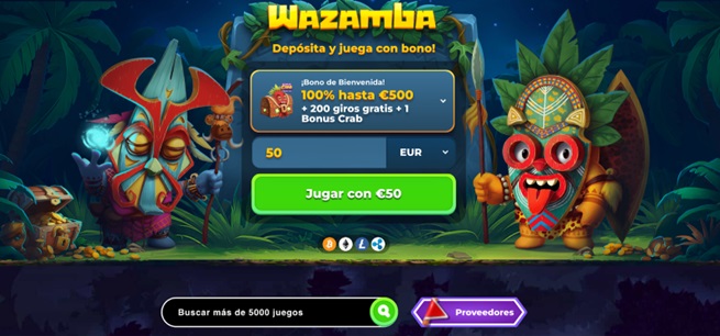 10 euros gratis sin depósito casino 5 Wazamba