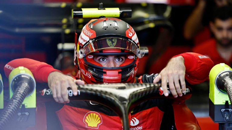 Carlos Sainz rodó su Ferrari con apendicitis