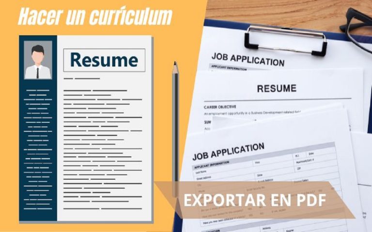 Cómo hacer un currículum gratis y exportarlo en PDF