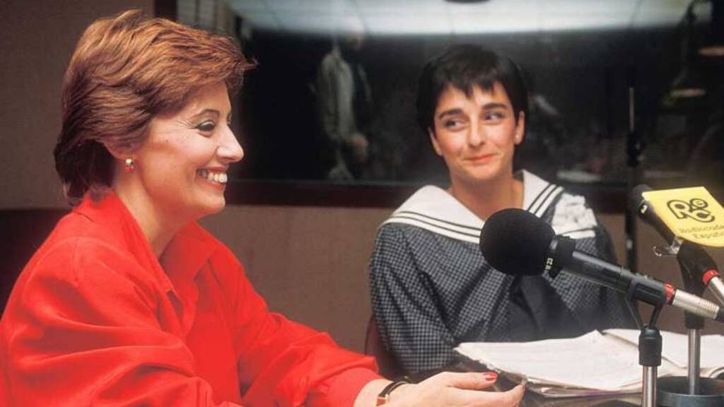 María Teresa Campos en la radio.