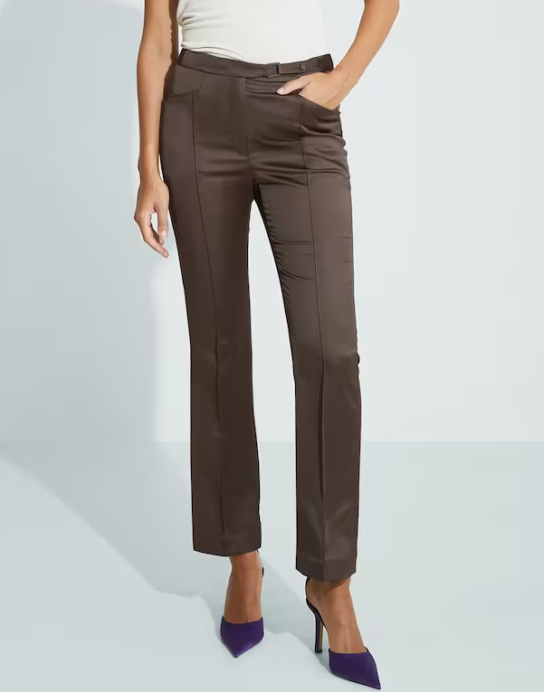 El Corte Inglés: grandes descuentos para que renueves tu outfit esta temporada 5 Pantalón de mujer recto satinado en El Corte Inglés