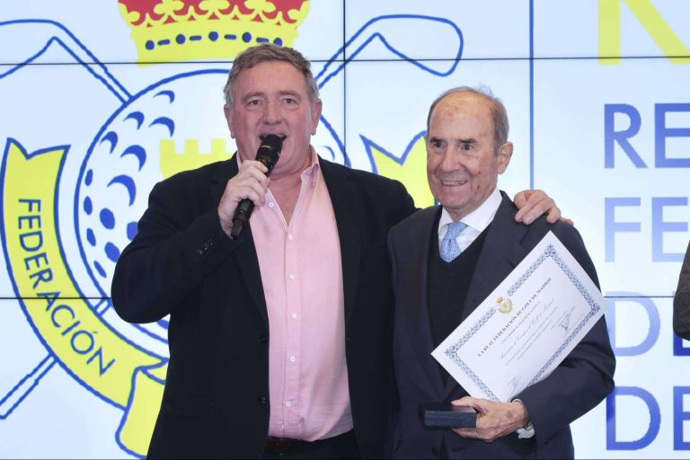 Reconocimiento a Joaquín Molpeceres Sánchez, el impulso del golf madrileño por la FGM