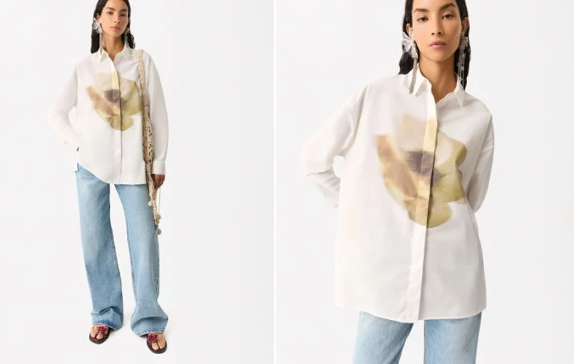 CAMISA ESTAMPADA MANGA LARGA DE PARFOIS