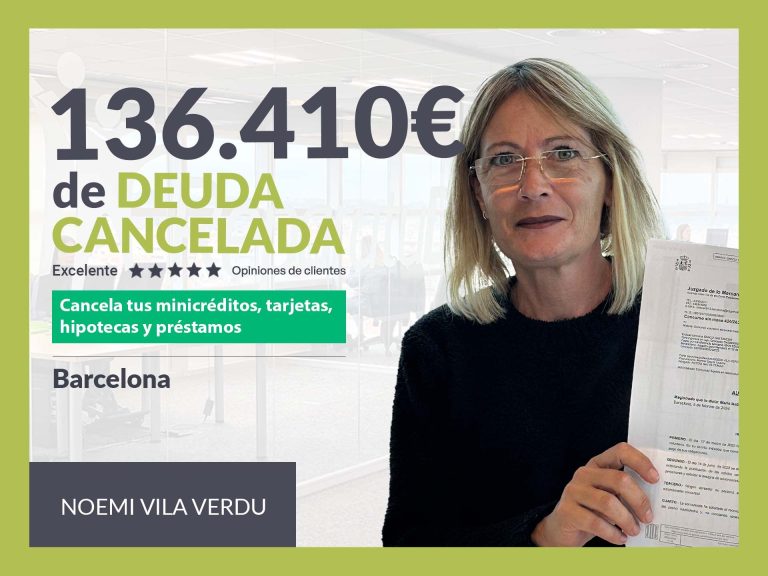Repara tu Deuda Abogados cancela 136.410€ en Barcelona (Catalunya) con la Ley de Segunda Oportunidad