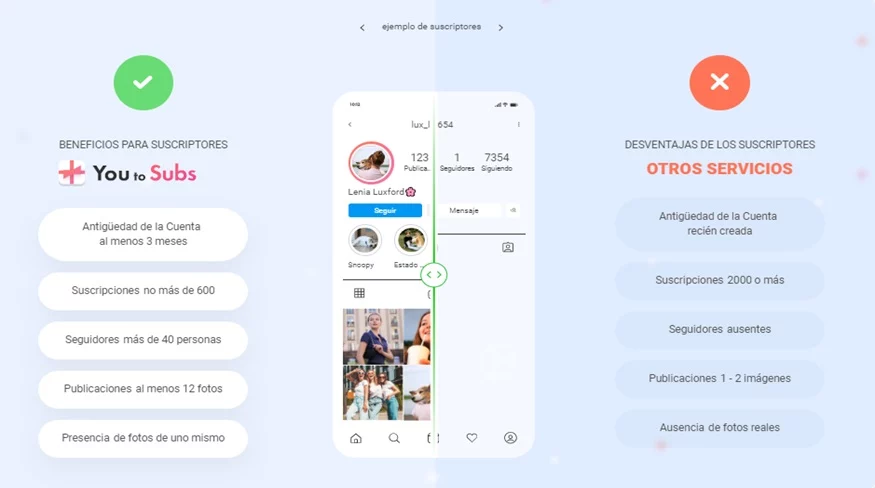 Dónde y cómo comprar Me gusta y comentarios en Instagram 9 You to subs promocion 1