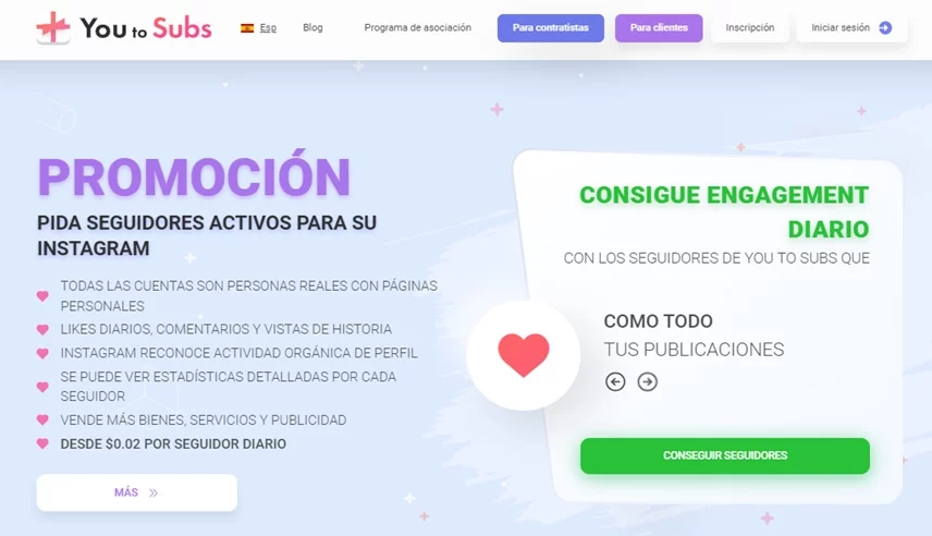 Dónde y cómo comprar Me gusta y comentarios en Instagram 8 You to subs promocion seguidores