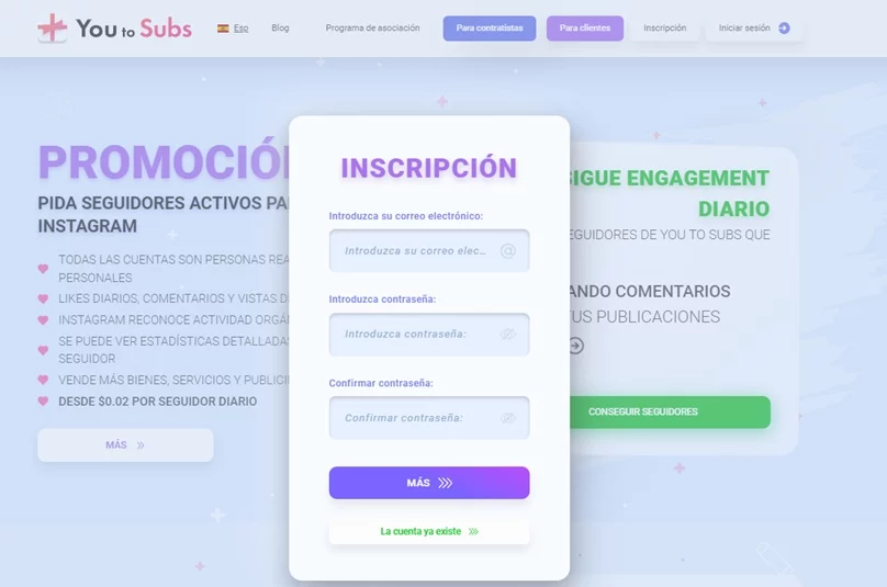 Dónde y cómo comprar Me gusta y comentarios en Instagram 11 You to subs promocion