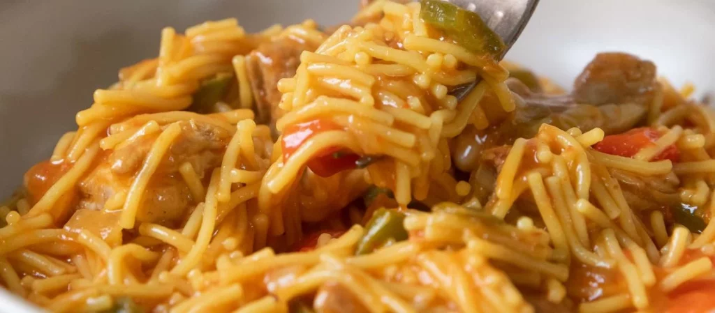 cazuela de fideos con costillas