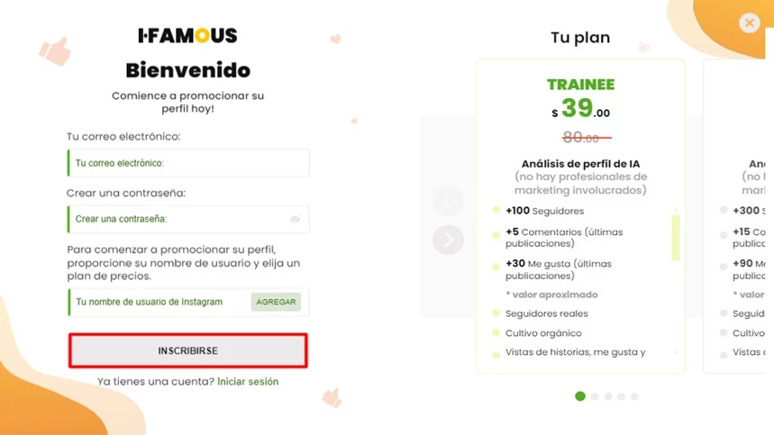 Dónde y cómo comprar Me gusta y comentarios en Instagram 5 i famous 1