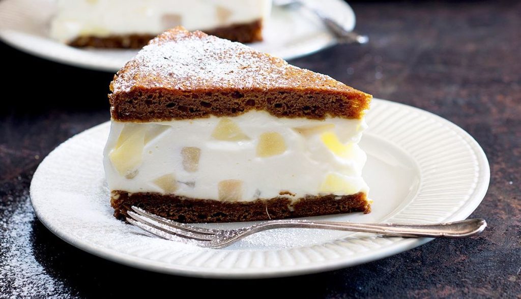 tarta de queso y pera 1