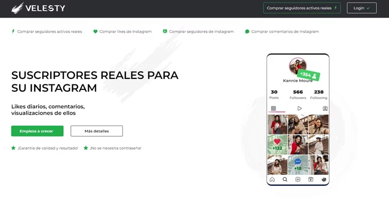 Dónde y cómo comprar Me gusta y comentarios en Instagram 19 velesty suscriptores