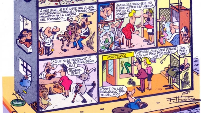 La obra de Francisco Ibáñez que influenció a 'Aquí no hay quien viva' y 'La que se avecina'