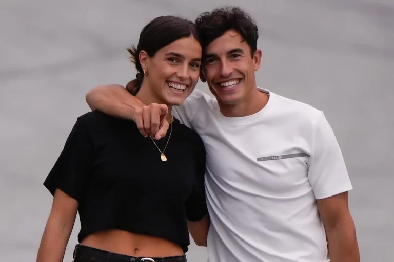 Marc Márquez y Gemma Pinto lo dan todo en el fiestón de María Pombo