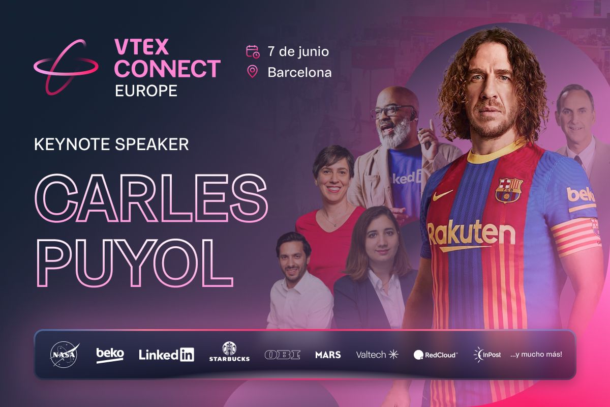 El legendario Carles Puyol estará presente en el VTEX CONNECT EUROPA 1 ES Puyol PR image