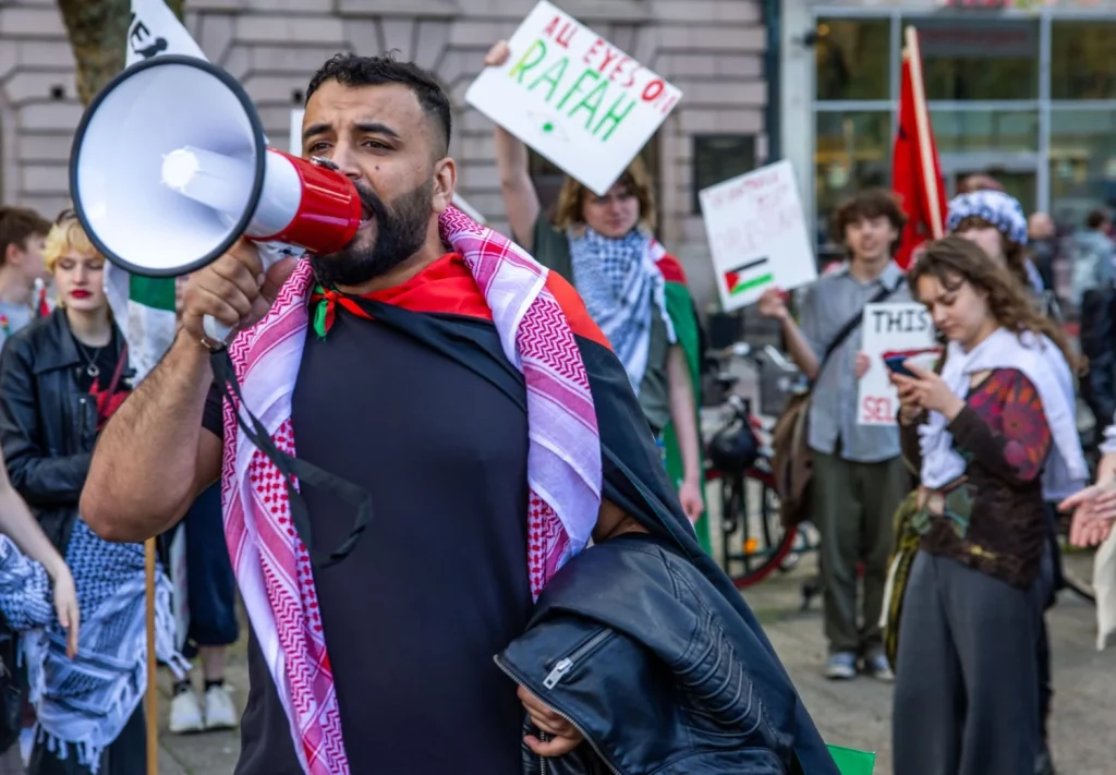 EuropaPress 5953829 11 may 2024 sweden malmo participants demonstrate in the city center