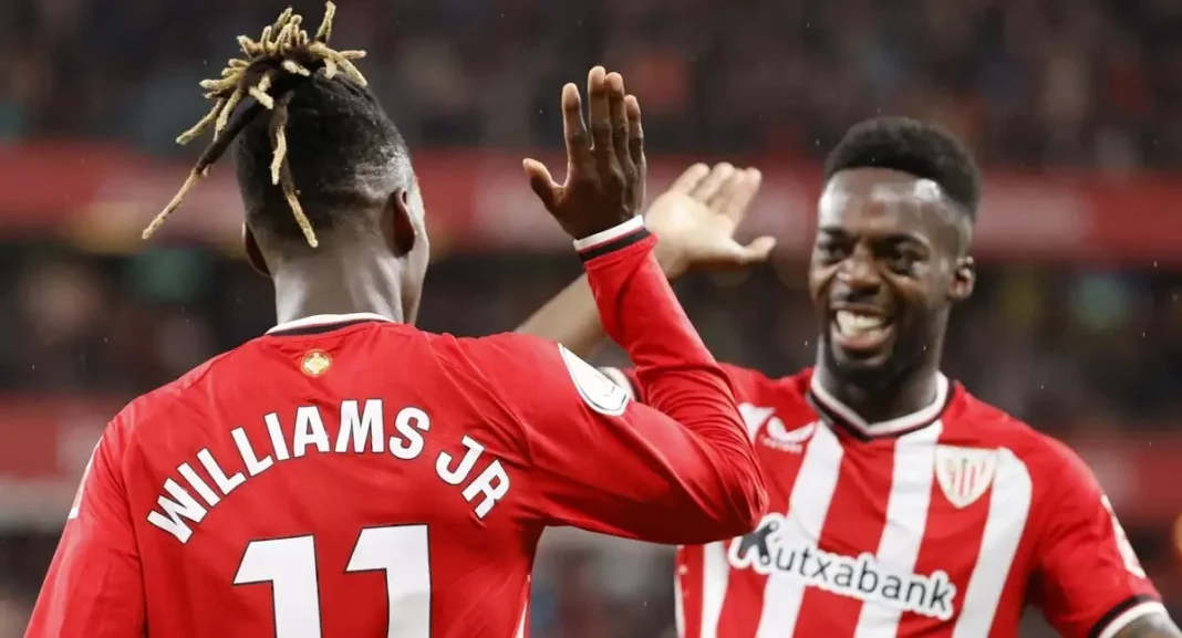 Iñaki y Nico Williams podrían perderse el partido ante el Alavés. Fuente: @Atleticclub