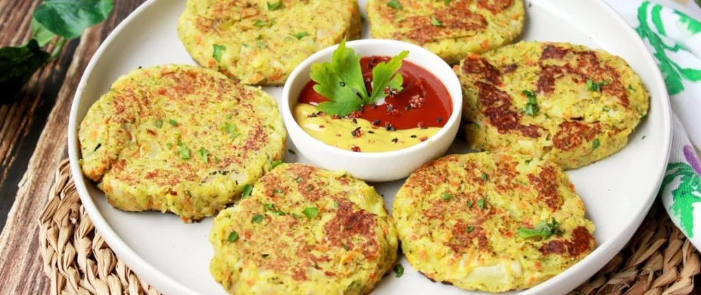 Una sana hamburguesa de brócoli en simples pasos