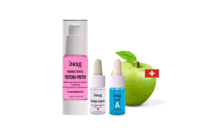 Células madre de manzana para la revitalización total del cabello con Unique Profesional