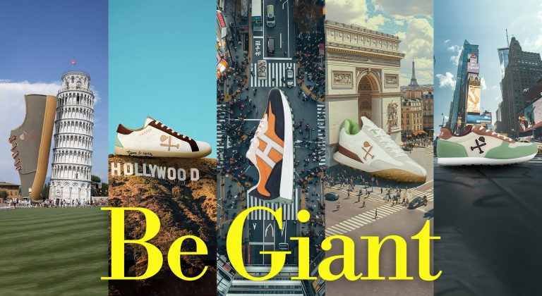 Las zapatillas de Harper & Neyer invaden las calles en su campaña "Be Giant"