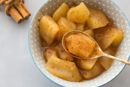 manzanas asadas con canela