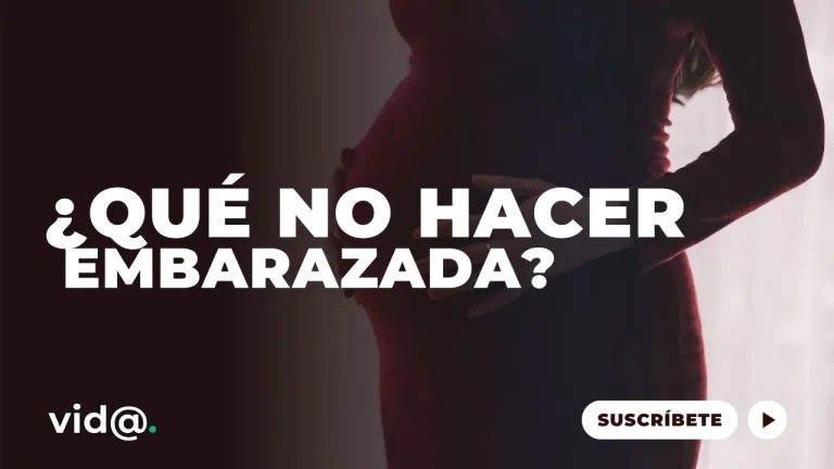 ¿Qué no puedes hacer cuando estás embarazada?