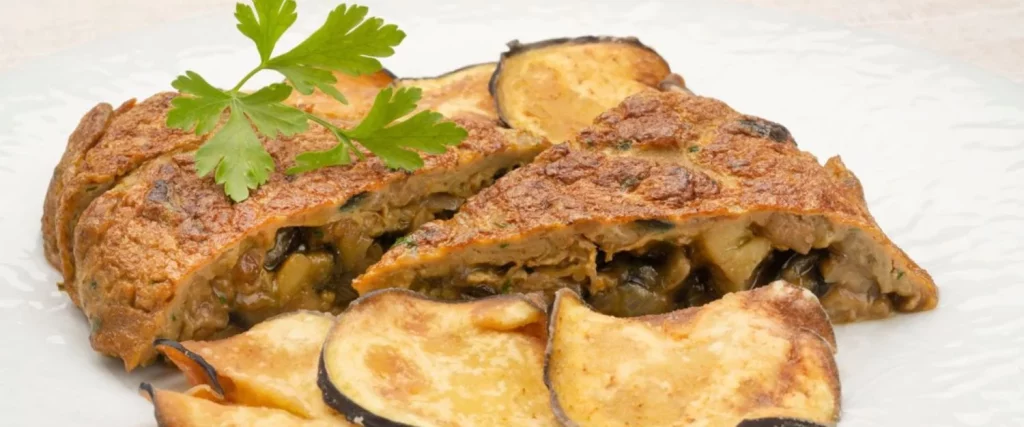 El paso final para tener una tortilla de berenjenas de forma sencilla y veloz