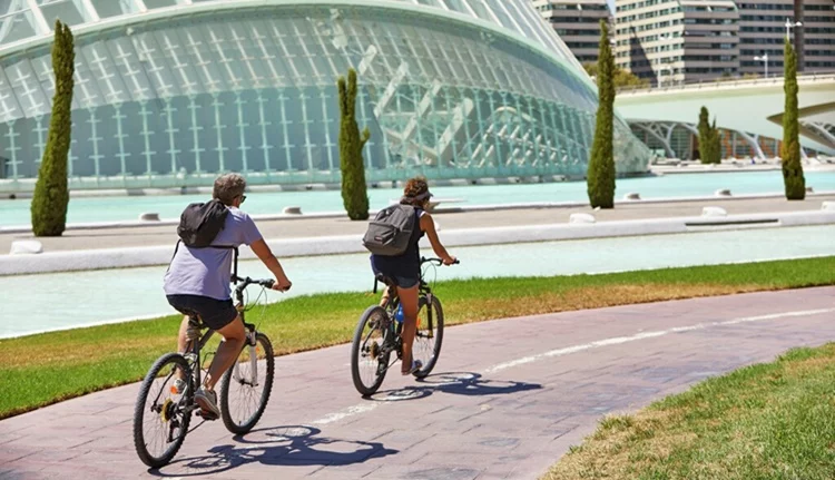Valencia Barcelona ciudades Bici