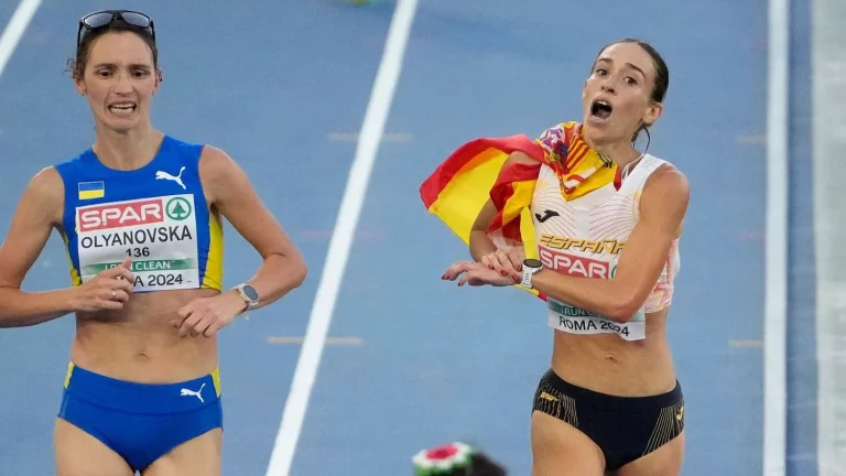 La española Laura García-Caro pierde el bronce en los 20 km marcha por celebrar antes de tiempo (Vídeo)