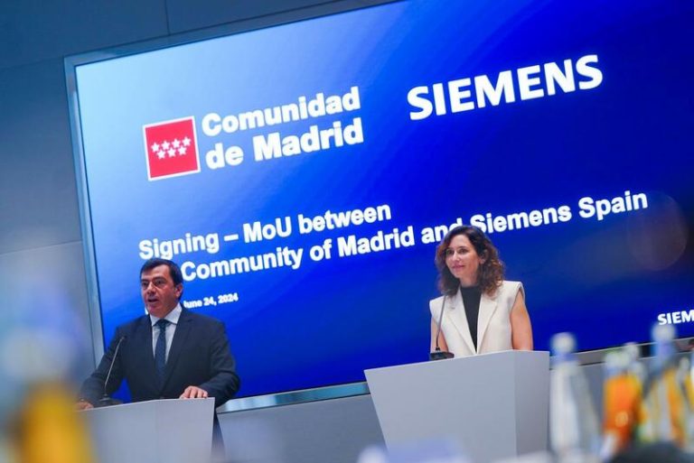 Ayuso acuerda con Siemens impulsar la formación en nuevas tecnologías en Madrid