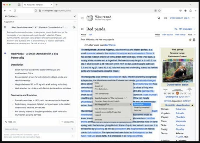 ¡De locos! Firefox Nightly permite incorporar un chatbot a la navegación