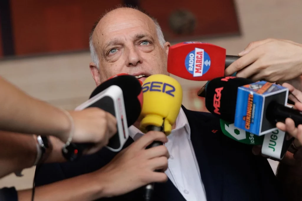 Tebas se baja el sueldo pero cobra casi diez veces más que al convertirse en presidente de LaLiga Fuente: Europa Press