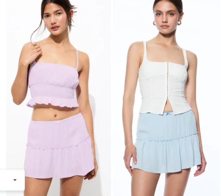 6 faldas cortas de Mango y Pull&Bear te hacen parecer más alta