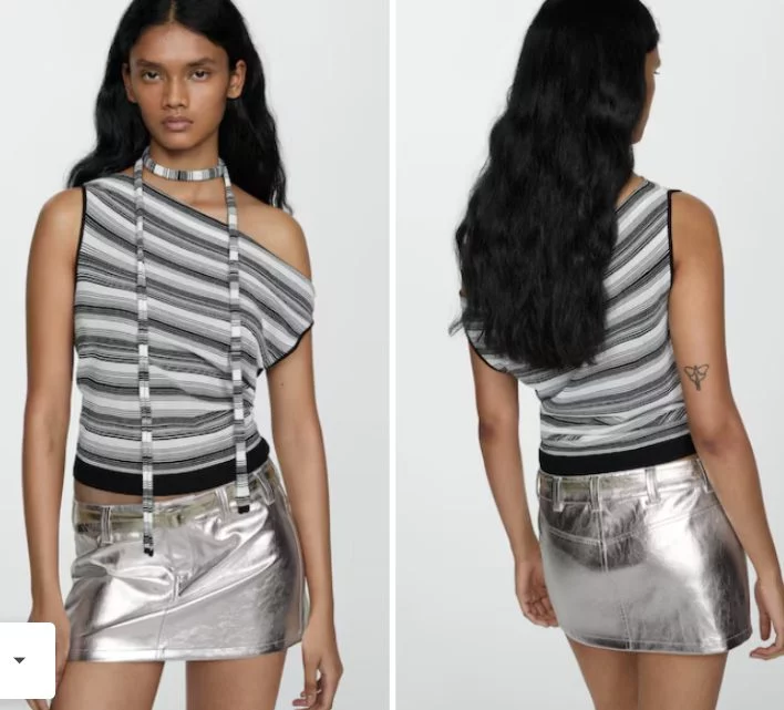 6 faldas cortas de Mango y Pull&Bear te hacen parecer más alta