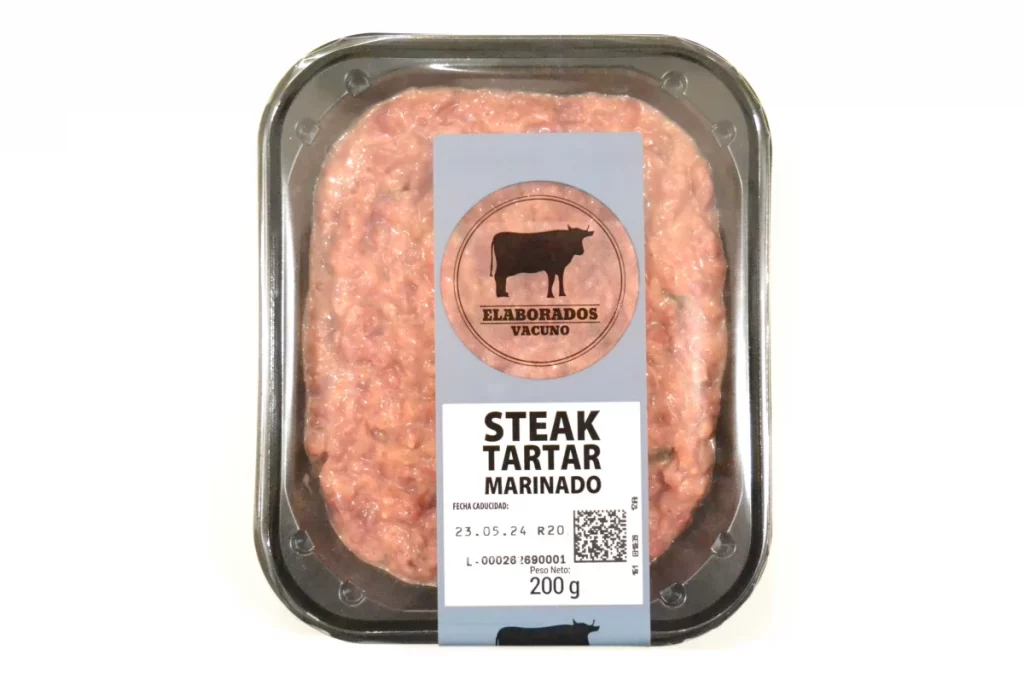 Ingredientes del Steak tartar de Mercadona