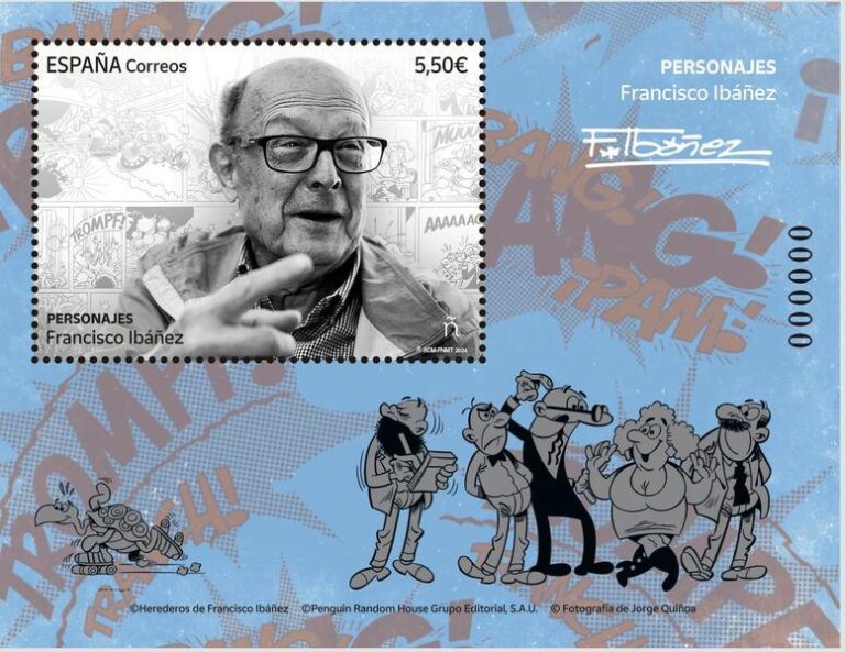 Mortadelo y sus atuendos más emblemáticos, estrella del primer 'Criptosello' lanzado por Correos