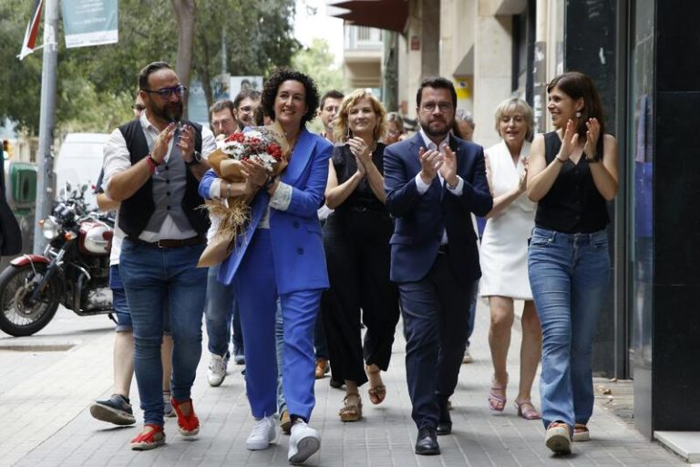 Marta Rovira llega a la sede de ERC para participar en la Ejecutiva