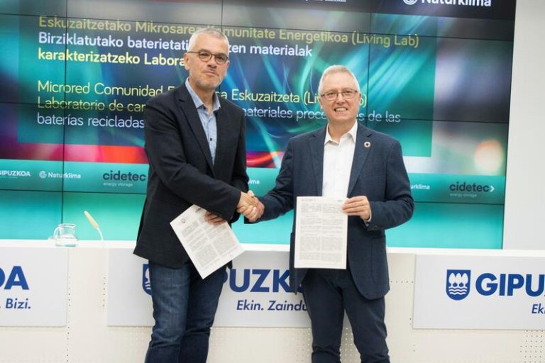 Euskadi avanza con la transición energética con proyectos de baterías en Gipuzkoa