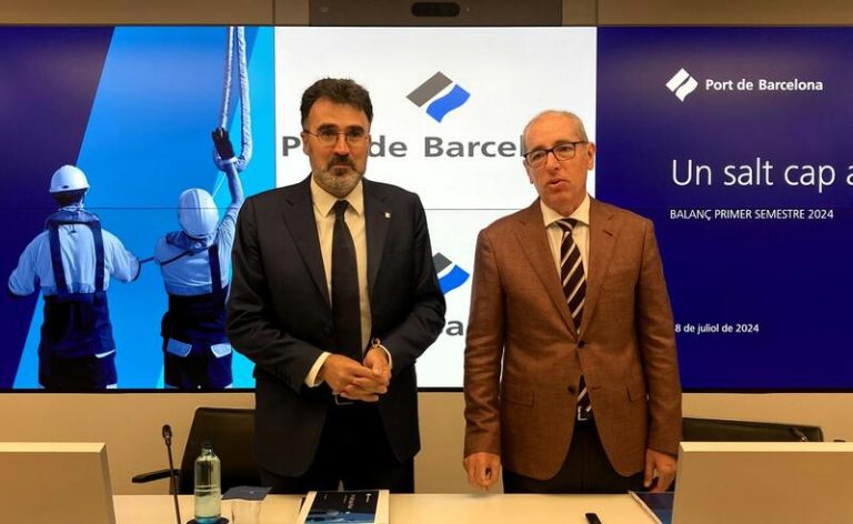 El tráfico del Puerto de Barcelona sube un 10,2% hasta junio con 35,8 millones de toneladas
