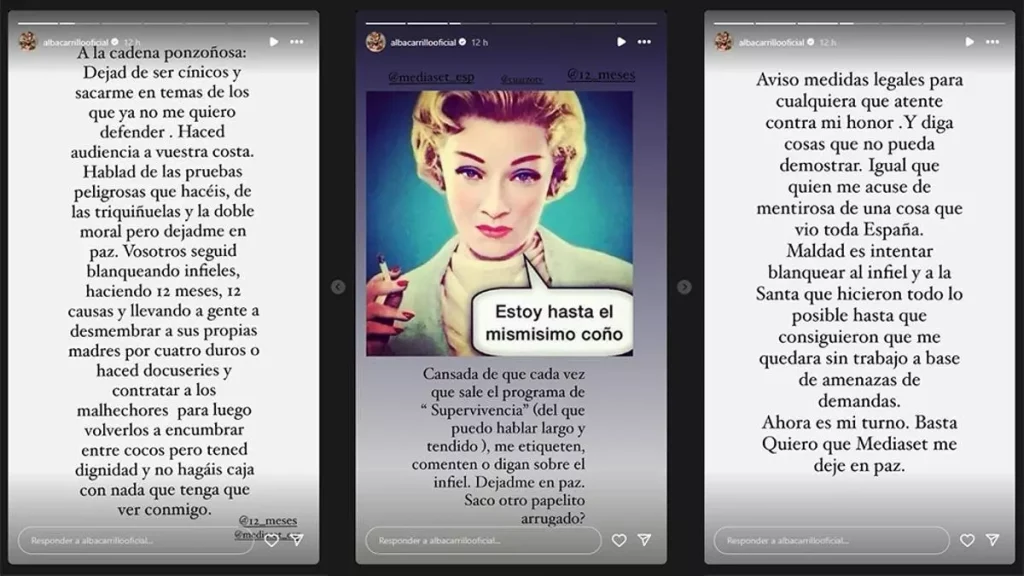 "A la cadena ponzoñosa": Alba Carrillo carga duramente contra Telecinco fuera de 'D Corazón' de TVE