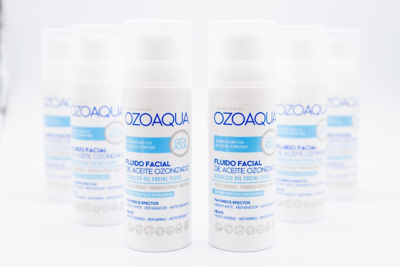 Laboratorios Ozoaqua logra la máxima distinción en Innovación en los prestigiosos premios iDermo 2024 1 Fluido facial aceite ozonizado 10 1