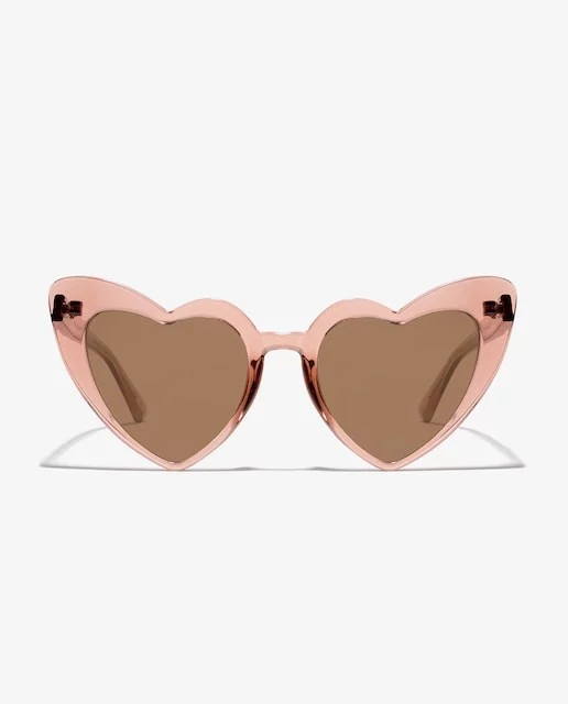 Gafas de sol de mujer D.Franklin con forma de corazon color marron